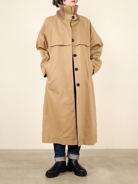 【Munich】リブカラーコットンツイルコート