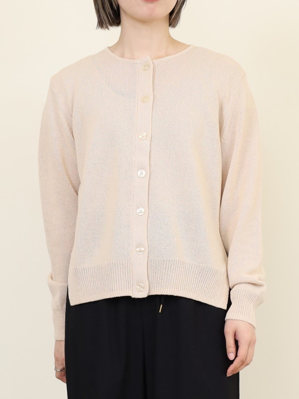 【chez-voeu】クルーネックニットカーディガン|chez-voeu シェ・ヴー|Brand