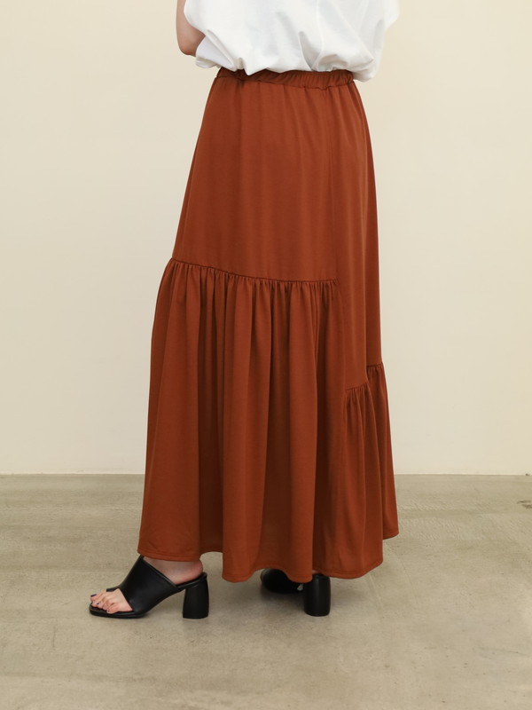【LeMelange】天竺ギャザースカート|Le Melange ルメランジュ|Brand