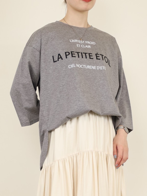 【Un carnet】6分袖ロゴカットソー|Un carnet　アンカルネ|Brand