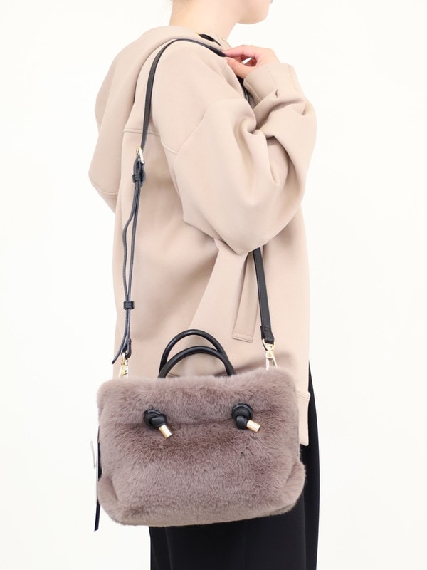 【VIOLA'dORO】エコファーノットハンドルトート