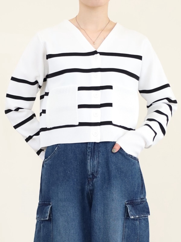 【CEaRET】ショート丈ニットカーディガン