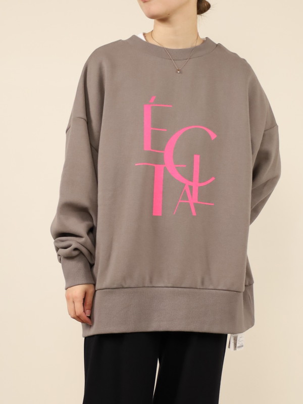 【siro de la bonte】ECLAT裏起毛2WAYビッグスウェット