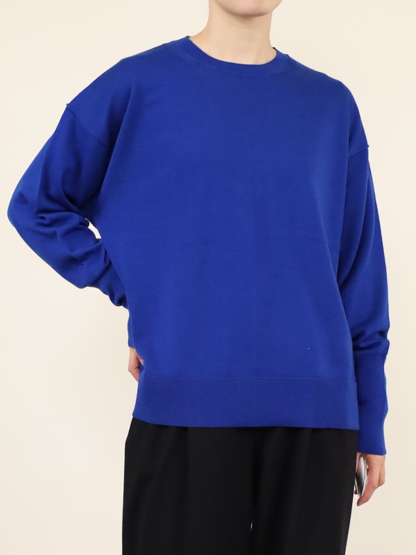 【Emmaculate】ウールクルーネック長袖ニット