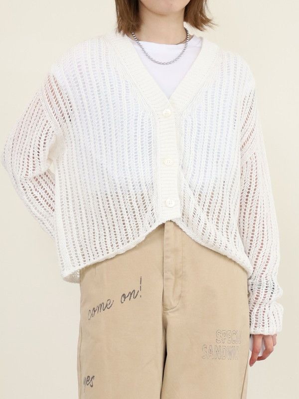 【Emmaculate】ショート丈メッシュカーディガン|Emmaculate エマキュレート|Brand