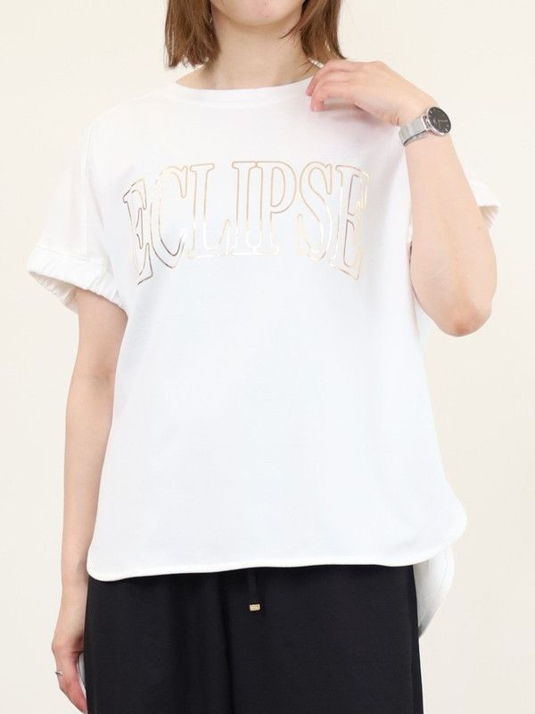 【trois】オーガンジー使いロゴカットソー|trois トロア|Brand