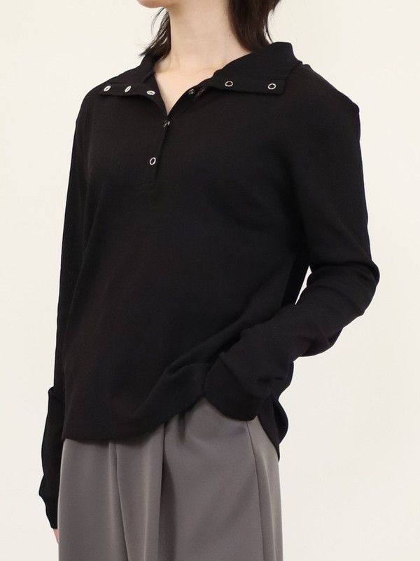 【ma couleur】杢調ドライリブ前後両用トップス