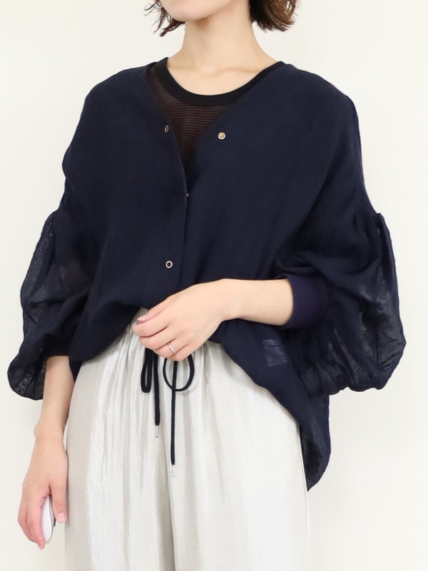 【ayane】楊柳シアーシャツ