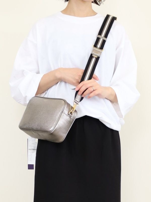 【VIOLA'dORO】アイビーテープメタルミニレザーバッグ