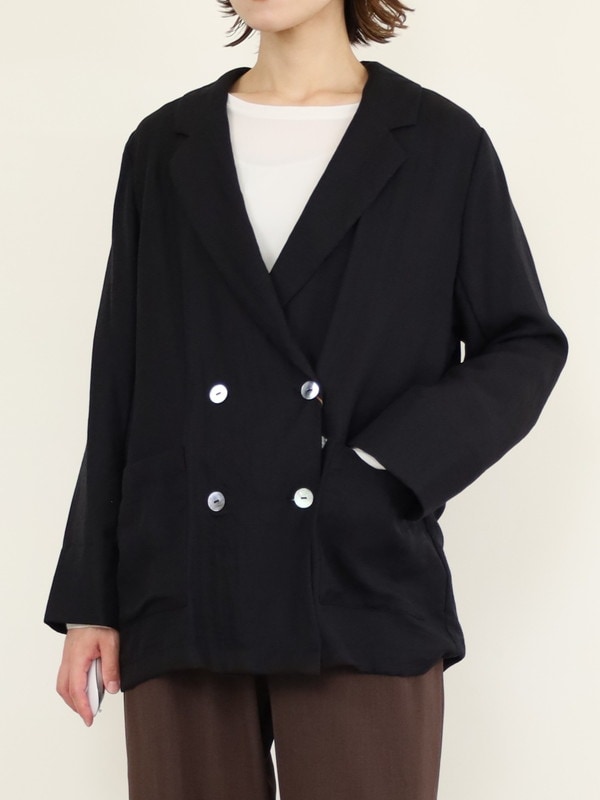 【Un carnet】ツイルテーラードジャケット