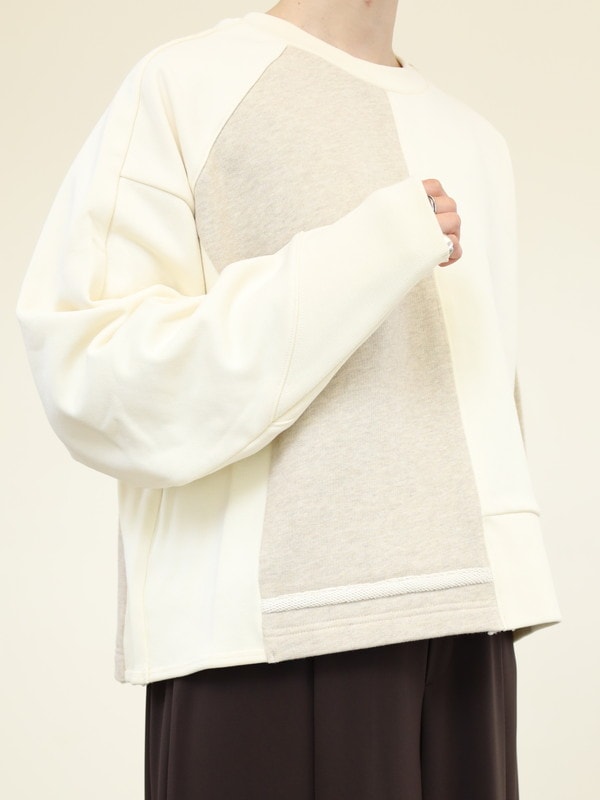 【CEaRET】異素材コンビスウェットトップス