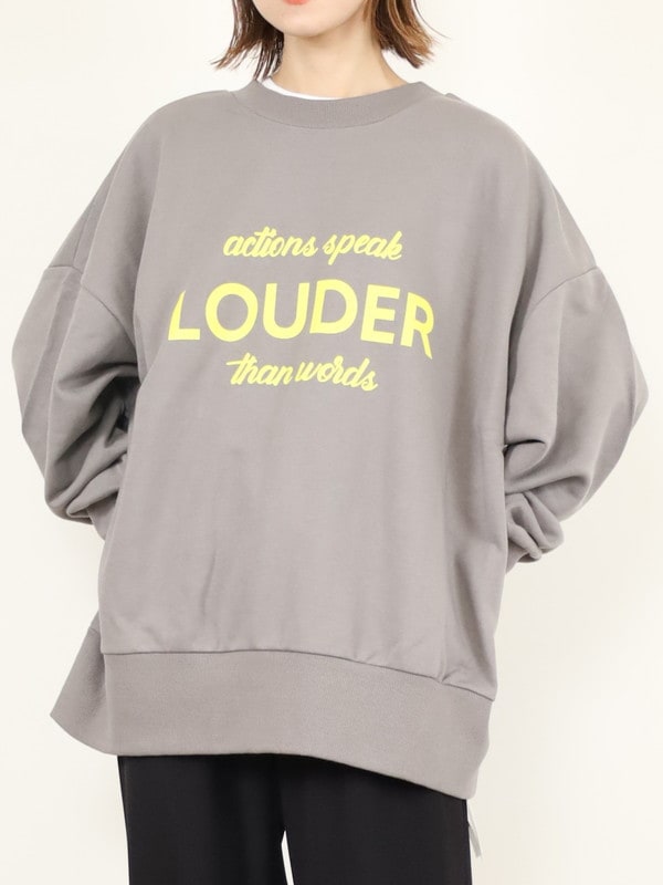 【siro de la bonte】「LOUDER」前後両用スウェット
