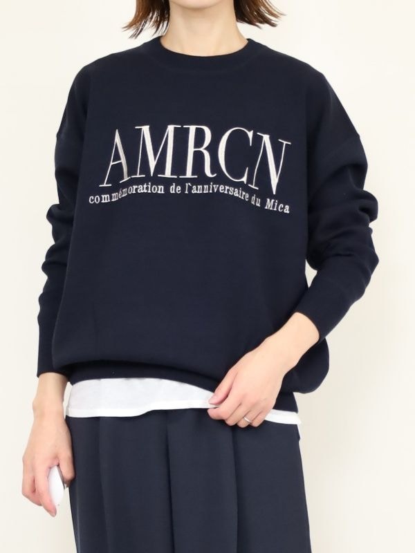 【MICA&DEAL】MICA×AMERICANAクルーネックニット
