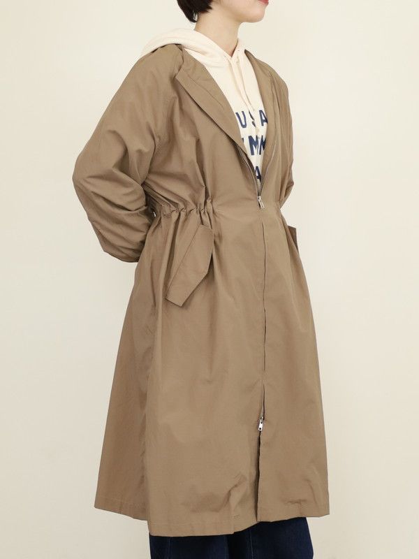 【Un carnet】ノーカラーライトコート