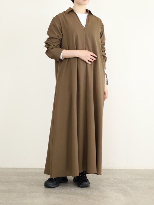 【MICA&DEAL】スキッパーフレアワンピース