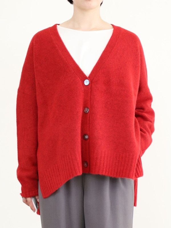 【siro de la bonte】ホイップヤーンサイドスリットカーディガン