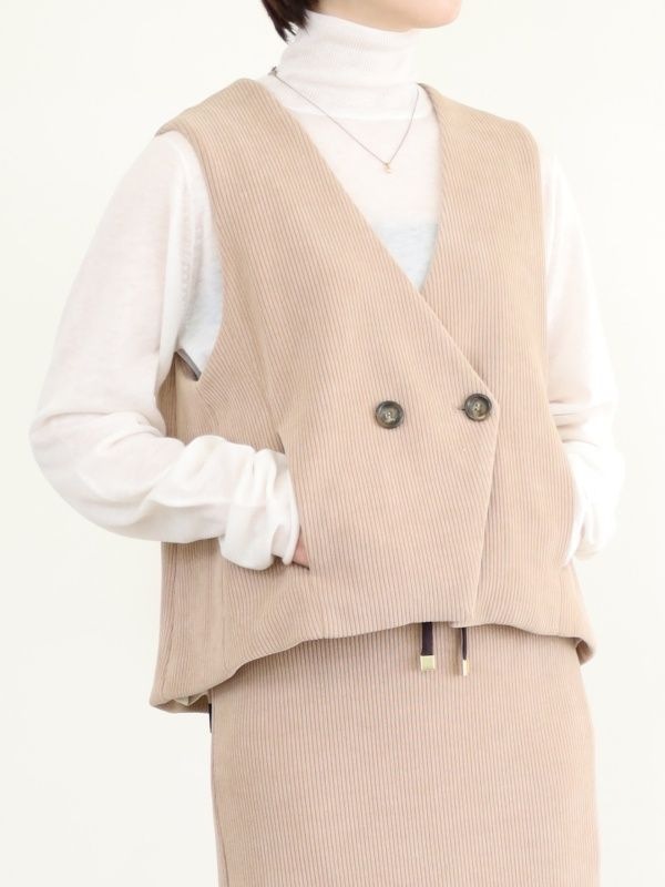 【ayane】ニットコーデュロイベスト |ayane　アヤン|Brand