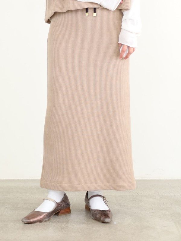 【ayane】ニットコーデュロイペンシルスカート |ayane　アヤン|Brand