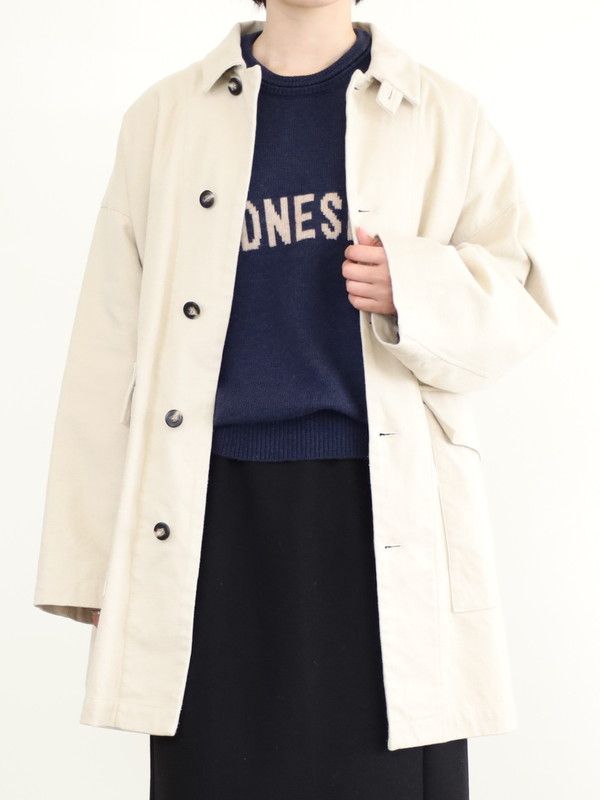 【LeMelange】コットンネルオーバーサイズコート 