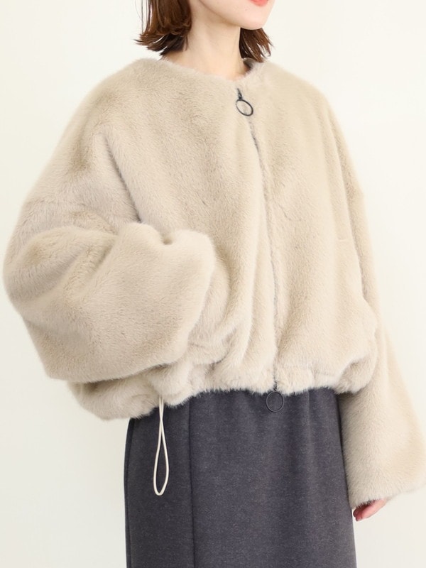 【ayane】エコファーブルゾン