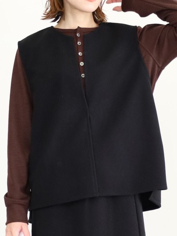 【LeMelange】ストレッチジャージーベスト