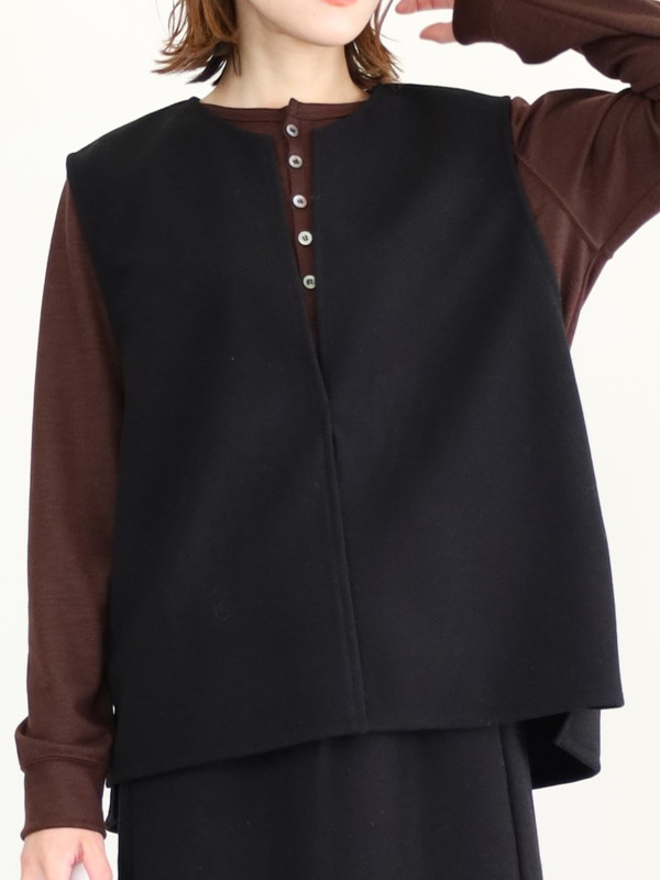 【LeMelange】ストレッチジャージーベスト