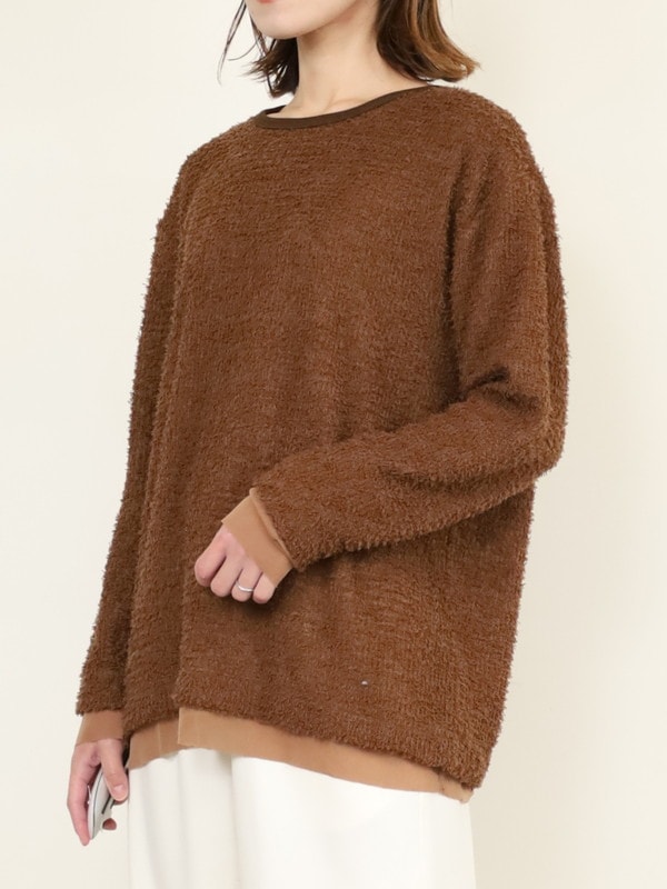 CYAN TOKYO】チュールコンビフェザートップス