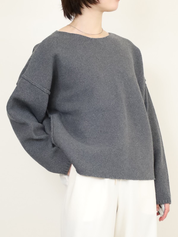 【VERSEAU】バイアスローゲージニット 