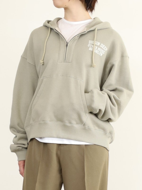 【JOHNBULL】ハーフZIP裏毛トップス