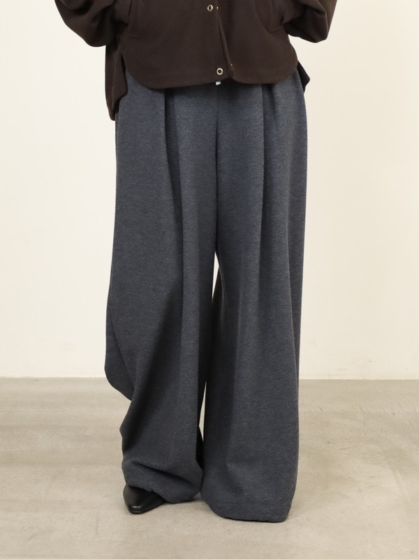 【ayane】接結天竺ウォームワイドパンツ