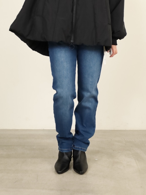 ayane★新品★裏起毛スキニーデニム ネイビー ayane】裏起毛スキニーデニム