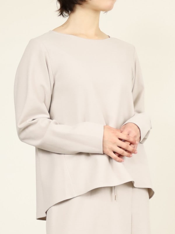 【Doneeyu】カシミヤタッチ長袖ブラウス