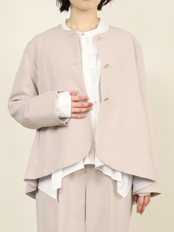 【CHIGNON】バックフレアノーカラージャケット