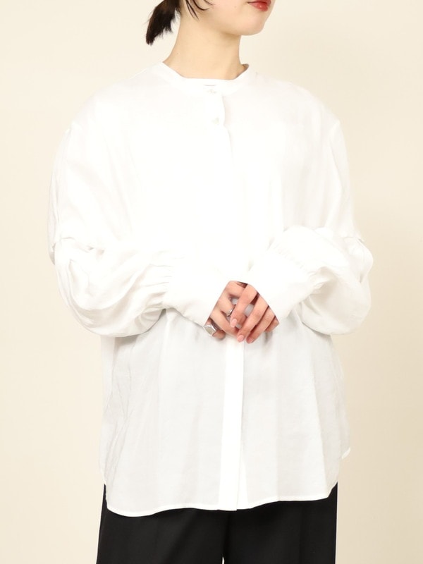 【CHIGNON】前後両用ボリュームスリーブブラウス 