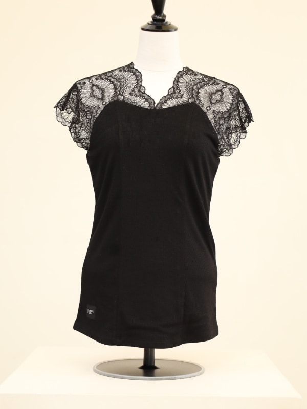 【ayane】ショルダーレースタンクトップ