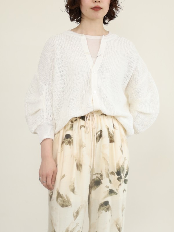 【trois】前後両用畦編みニット