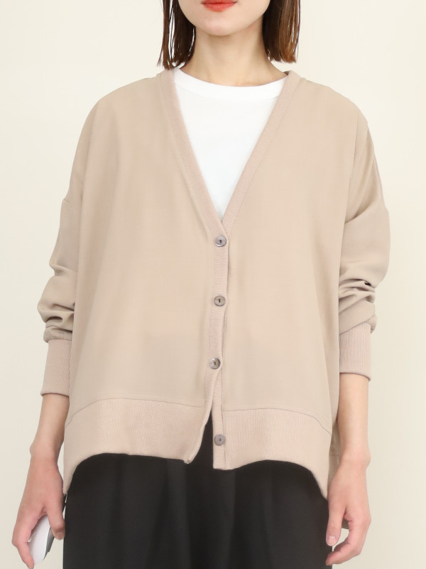 【siro de labonte】ハイツイスト長袖ワイドカーディガン