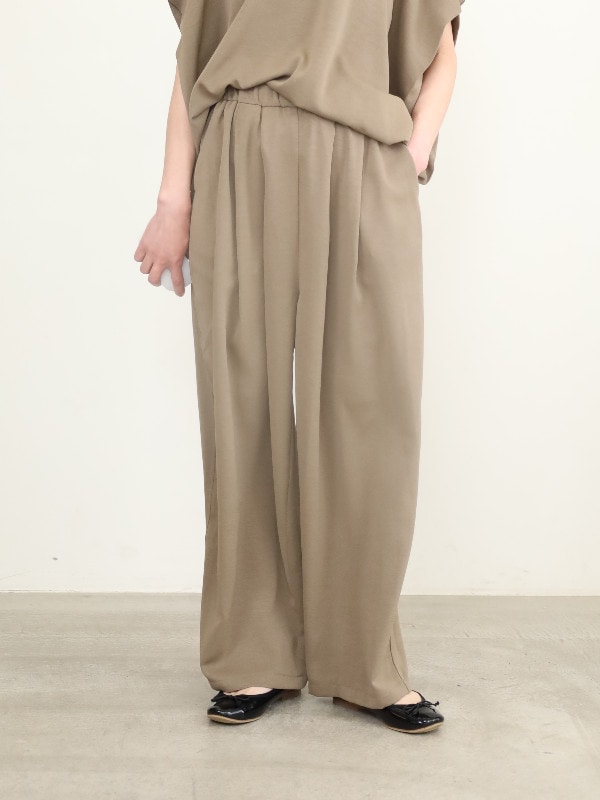 【siro de la bonte】ウエストタックイージーパンツ
