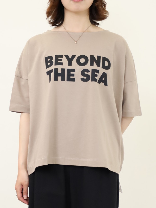 【siro de la bonte】前後両用ワイドロゴＴシャツ
