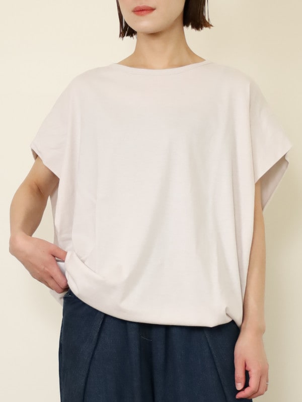 【siro de la bonte】ハイゲージコットンニュアンスTシャツ