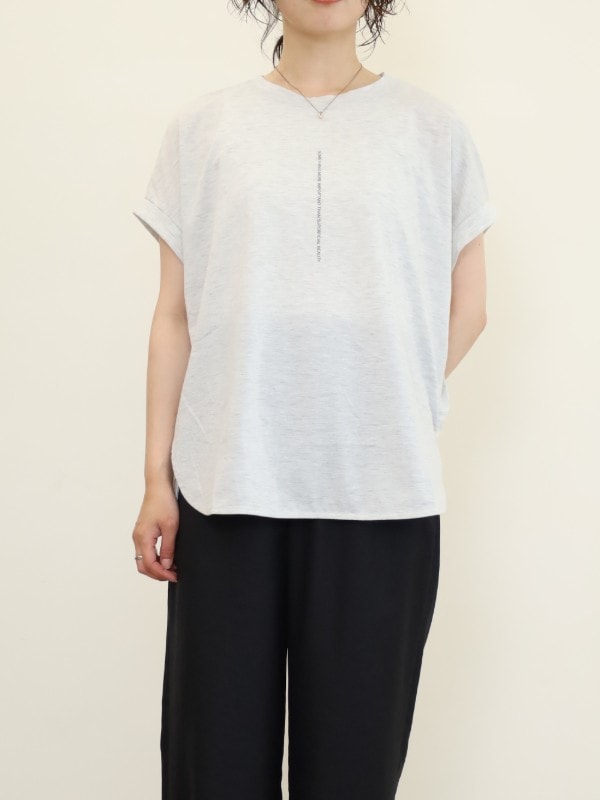 【ayane】縦ロゴフレンチTシャツ