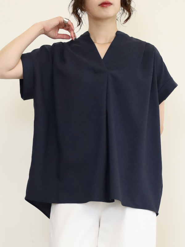 【MICA&DEAL】タックショルダーブラウス