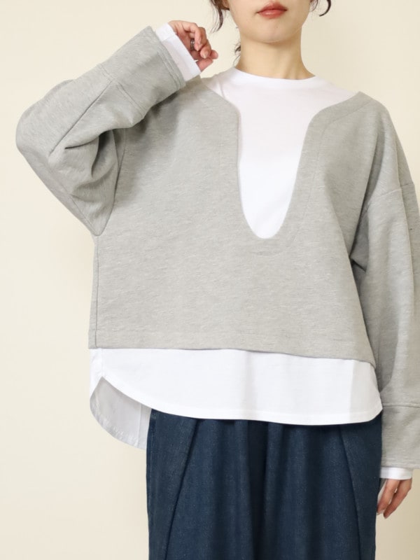 【trois】レイヤードトップス
