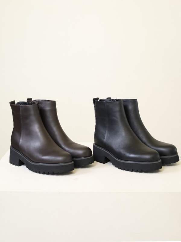 【ATELIER BRUGGE】サイドジップトラックブーツ