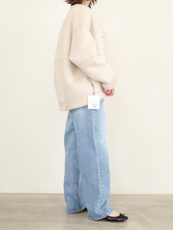 【MICA&DEAL】リバーシブルVネックボアショートコート