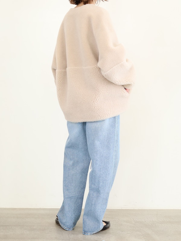 【MICA&DEAL】リバーシブルVネックボアショートコート