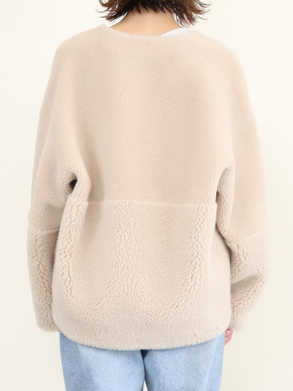 【MICA&DEAL】リバーシブルVネックボアショートコート