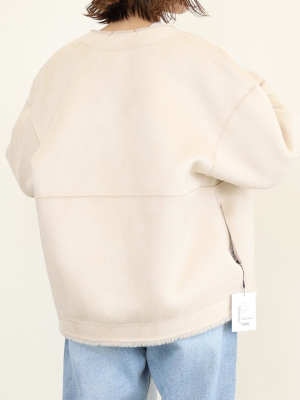 【MICA&DEAL】リバーシブルVネックボアショートコート