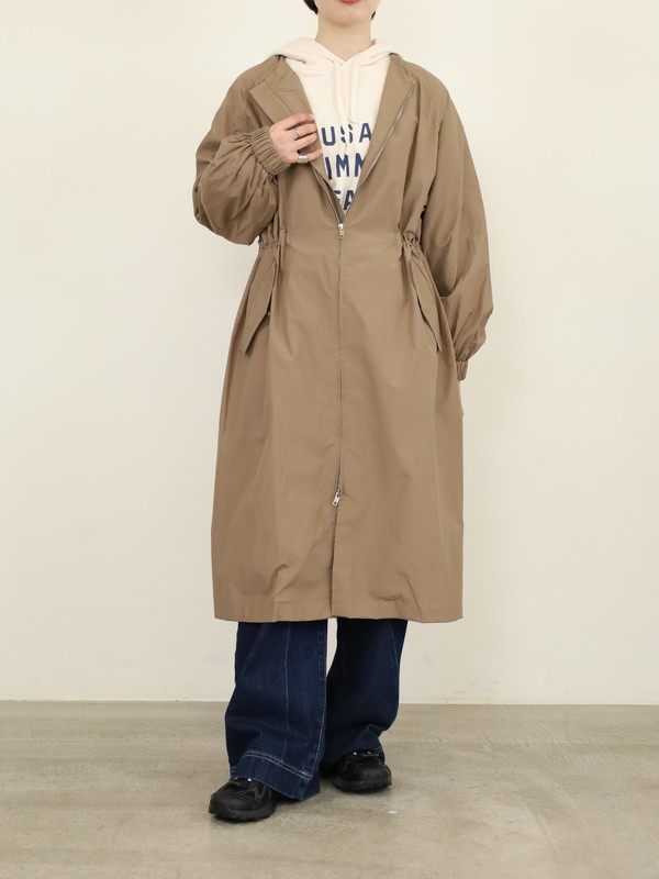 【Un carnet】ノーカラーライトコート