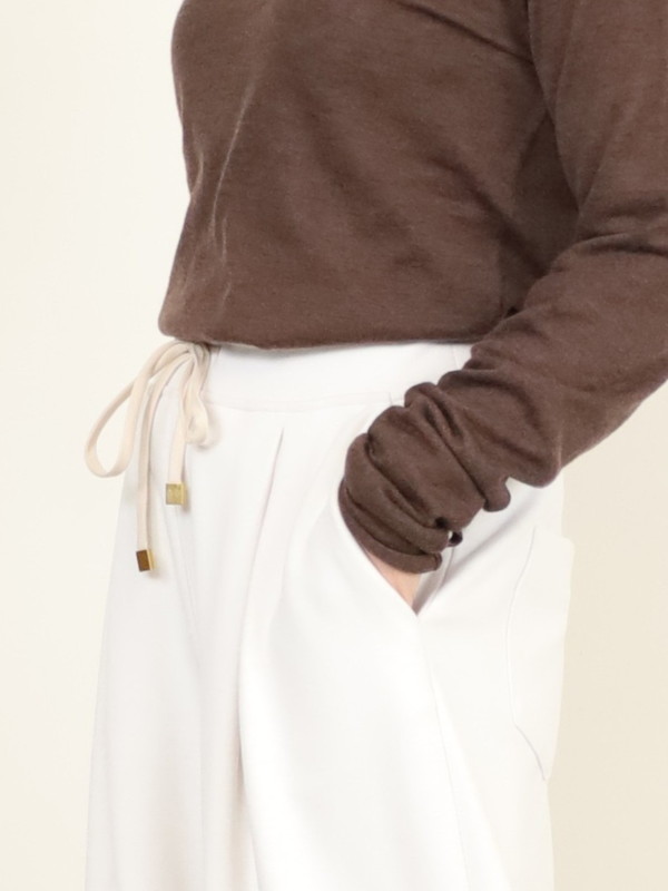 【ayane】接結天竺ウォームワイドパンツ